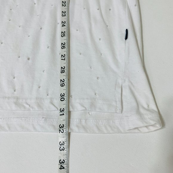 Henry & William New York Womens 3XL White T-Shirt Crew Neck Front Holes - Picture 11 of 12